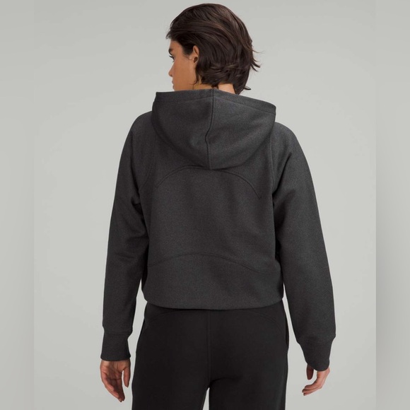 Lululemon Loungeful Cropped Hoodie *Spark - Black - Picture 2 of 12